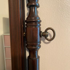 Small Polished Brass Steel Cheval Mirror Mount Set Vintage Retro Old Screws New