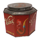 Vintage Velvet Pipe Tobacco 8 Sided Can Empty Spaulding   Merrick