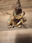 Tibetan Brass Yab-yum Statues