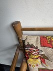 Vintage 1960 s Cass Toys Wooden Doll Highchair Colonial Motif Made In Usa