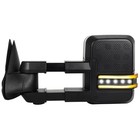 Tow Mirrors 99-02 Silverado Sierra Power Heated W signal Clearance Backup Black