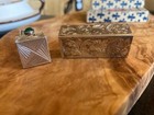 Vintage 800 Silver Lipstick Tube Case W  Mirror In Box From Florence Italy 