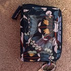 Vera Bradley Rfid Petite Zip Around Wallet Floral Bursts Nwt Blue