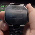 Men s Nixon Robot Rock The Re-run Black Stainless Steel Watch