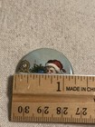 Vintage Santa Claus Pinback Button Christmas Doll Pin