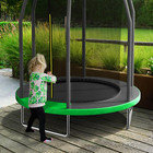 6ft 8 Ft 10 Ft 12 Ft 15 Ft Trampoline For Kids  Trampoline With Enclosure Net  R