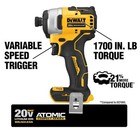 Dewalt Atomic 20-v Max Lithium-ion Brushless Cordless Compact 1 4  Impact Driver