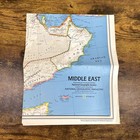 National Geographic Maps Set Of 2 Middle East Topographic Educational Mideast