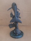 Spi Dolphin Sculpture Bronze Gallery San Francisco Sea Turtle   Ray Marble Base