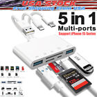 5 In 1 Memory Card Reader Usb 3 0 Otg Adapter Sd Card Reader For Iphone ipad New