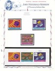 Paraguay 1970 Six Specimen Set   6 Specimen Imperf Sheet Sets Space Kennedy