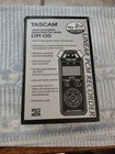     tascam Hand Held Recorder Dr-05 Tested Working Linear Pcm Micro Sd