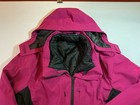 Zeroxposur Women   s 2xl Pink black Color Hooded Insulated Full Zip 3 In 1 Park