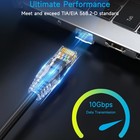Cat6 Ethernet Cable 10 Ft  10 Pack  - Network Patch Cable For Data Centers  H   
