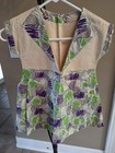 Vintage Handmade Clothes Pin Clothesline Dress Holder Burlap cloth 1950 s 22 