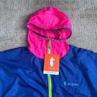 Cotopaxi Teca Windbreaker Jacket Women Xs Blue Pink Hood Packable Pullover  read