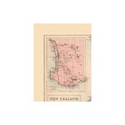 Historic Map - New Zealand - Black 1867 - Vintage Wall Art