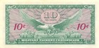 Usa mpc  10  Cents   1964  Series Of 641  Plate   78  Circulated Banknote Qz6
