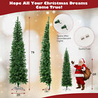 7ft Half Christmas Tree Decoration Tree With 450 Pvc Branch Tips   150 Lights