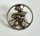 Polish Army In Exile Ww2 Monte Cassin 22d Artillery Supply Coy Wojtek Bear Badge