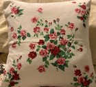 Vintage Wilendur Rose Pillow Cover  Pink