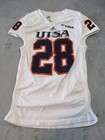 Utsa Roadrunners Football Jersey Game Used Mens Medium White Ncaa Adidas  28
