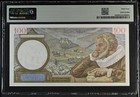 France 100 Francs 1940 P94 Pmg Choice Uncirculated 64 Radar Serial No 858