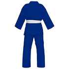 Karate Gi Blue Lightweight Martial Arts Uniform For Children   Adults  free Belt