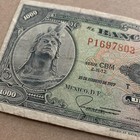 Chichen Itza Pyramid Rare Mexico 1000 Pesos Banknote 1977 Cuauhtemoc Currency