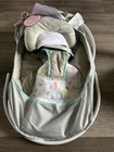 Ingenuity Comfort 2 Go Compact Portable 6 Melodies  Cushioned Baby Swing With Mu