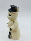 Vintage Rubber Snowman Black And White Mid Century Mcm