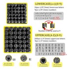 76pcs Metal Stamping Kit  1 4  6mm  Font Uppercase And1 8  3mm  Lowercase Letter