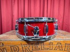 Vintage Barclay 5 5x14 Snare Drum Red Sparkle Mij Japan