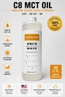 100  Pure C-8 Mct Oil Keto   Paleo Weight Loss - 128oz