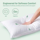 Hypoallergenic Soft Standard queen Size Pillow  Down Alternative Filling With   