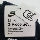 Nike Stripe Boys Size 8-20 Blue Black Warm Winter Beanie Gloves Set