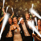 100 Pcs White Fiber Optic Wands  Led Glow Sticks For Parties And Celebrations