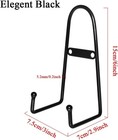4 Pack Plate Hangers wall Mount Plate Display Stands Holders  Black