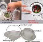 Kitchen Sink Strainer Large Wide Rim 4 5  Stainless Steel Mesh Drain Filter