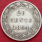 1894 Newfoundland 20 Cents Obverse 1 - F vf - Lot 9418