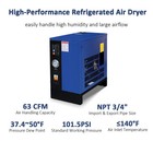 63cfm Refrigerated Air Dryer - 145 Psi  10hp   15hp  115v Commercial Use