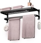 23 Inch Bathroom Towel Rack Towel Shelf With Double Towel Bars