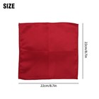 30pcs Men Silk Satin Pocket Square Plain Solid Color Hankies For Wedding Party
