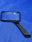 Bausch   Lomb Black Rectangular Reader Handheld Magnifying Glass B l Vintage