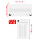Agm Battery For Yamaha Virago 700 Xv700 1984 1985 1986 1987