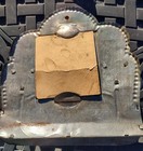 Antique Tin Wall Match Safe  Match Holder With Mirror