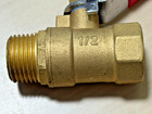 1 2  Male Female Npt Brass Ball Valve Water Moisture Air Tank Drain Shut Off