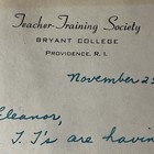 1955    teacher Training Society     Christmas Party Invitation  75 Cents Pawtucket