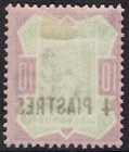 British Levant 1887 Qv 4 Piastres On 10d