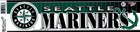 Seattle Mariners Vintage Team Bumper Sticker Decal Strip 1990 s Mlb Retro